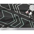 thumbnail image 2 of Soimoi Black Cotton Voile Fabric Arrow Symbol Print Sewing Fabric Yard 42 Inch Wide, 2 of 3