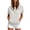 09-White, variant on Womens Short‑Sleeve Half Zip Hoodie,Raglan Sleeve Drawstring Pullover Sweatshirt With Kangaroo Pocket Casual Top For Summer And Autumn 2XL
