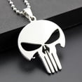 thumbnail image 2 of Collar punky del colgante Yuyangstore de acero inoxidable para hombre Plata, 2 of 7