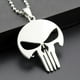 thumbnail image 2 of Collar de Colgante de Cráneo Cadena de Punk Rock Joyería de Acero Inoxidable para Mujeres Hombres Sunnimix 55cm, 2 of 7