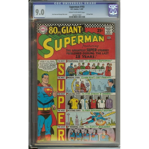 Superman #193 - CGC 9 Comic Book