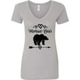 thumbnail image 3 of Inktastic Memaw Bear Grandmother Women's V-Neck T-Shirt, 3 of 5