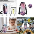 thumbnail image 6 of Yspwyqan Kids Backpack Set for Girls Ages 8-10, Cherry Blossom Axolotl Backpack and Lunchbox Set with Water Bottle Bag, Large Capacity Front Pocket Adjustable Straps Bookbags, 6 of 7