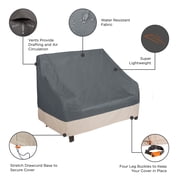 Modern Leisure Renaissance Ultralite Patio Loveseat Cover, 66L x 40W x 39H, Gray