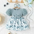 thumbnail image 2 of LLYwey Smocked Easter Dresses for Girls, Girls Shirts Dresses Summer Button up Collared Sleeveless Skater Dresses Solid Color Pleated A-Line Casual Sundress, By-43, Green, 18 Months, 2 of 8