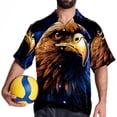 thumbnail image 4 of Starry bird Men's Short Sleeve Printed Button Down Hawaiian Beach Shirts, 4 of 6