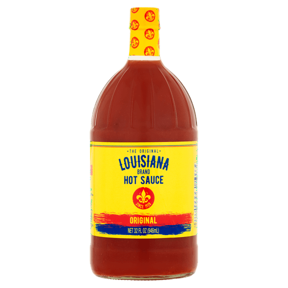 The Original Louisiana Brand Hot Sauce, Original Flavor, Shelf-Stable, 32 fl oz Bottle
