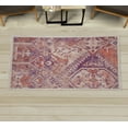 thumbnail image 1 of Ethnic Decorative Rug, Grunge Themed Abstract Artwork of Traditional Tribal Shapes and Ornaments, Quality Carpet for Bedroom Dorm and Living Room, 6 Sizes, Pale Rust, by Ambesonne, 1 of 1