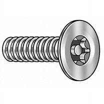 Tamper-Pruf Screws TRS,#8-32,Plain,1 1/2"L,10PK 91590
