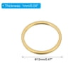 thumbnail image 2 of Unique Bargains Beading Hoop Earrings, 60Pcs Round Copper Hoop Earring for DIY Crafts Jewelry Making(12mm, Gold), 2 of 4