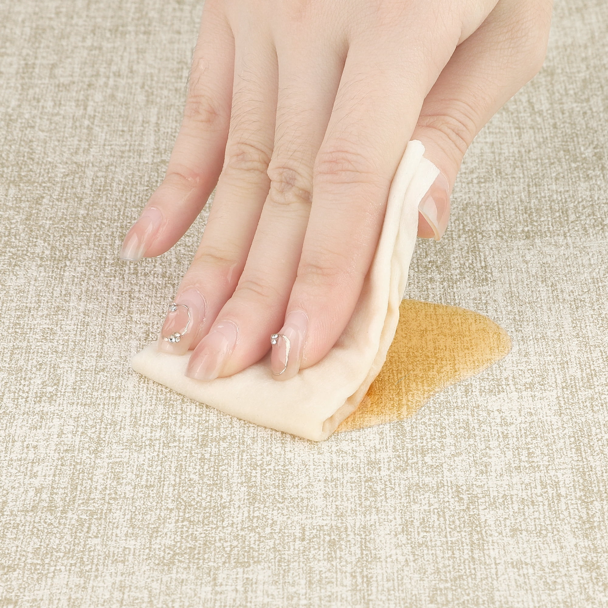 Unique Bargains Set of 6 Faux Leather Heat Resistant Waterproof Dining PU Place Mats Beige