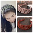 thumbnail image 3 of Juego de 5 diademas de plástico para niñas y mujeres, accesorio para el cabello, diademas anchas de plástico con dientes, 3 of 5