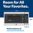 thumbnail image 2 of GE Countertop Microwave Oven, 700-watt Compact 0.7 Cu Ft, Stainless Steel, 2 of 11