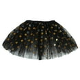 thumbnail image 4 of Gvdentm Tulle Dress Girls Layers Stars Sequins Tulle Tutu Skirt Party Ballet Dance Tulle Tutu Skirt for Girls Black,9-11 Yesrs, 4 of 4