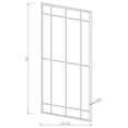 thumbnail image 3 of Annetta 24 x 52 Inch Window Pane Wall Mirror Black, 3 of 3
