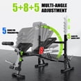 thumbnail image 4 of Flybird Standard Weight Bench with Preacher Curl, Leg Developer, Chest & Shoulder Rack, 4 of 7