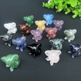 thumbnail image 4 of Venta al por mayor, varios jaspe tallado, piedra de cristal, ballena, perro, gato, oso, conejito, Rana, Mini tallado de animales de cristal, 4 of 4