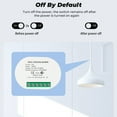 thumbnail image 2 of Mini Smart Light Switch Dimmable LED Bulbs 5 4 Wireless WiFi Lights Relay Module Remote Control Automation Supplies, White, 2 of 7