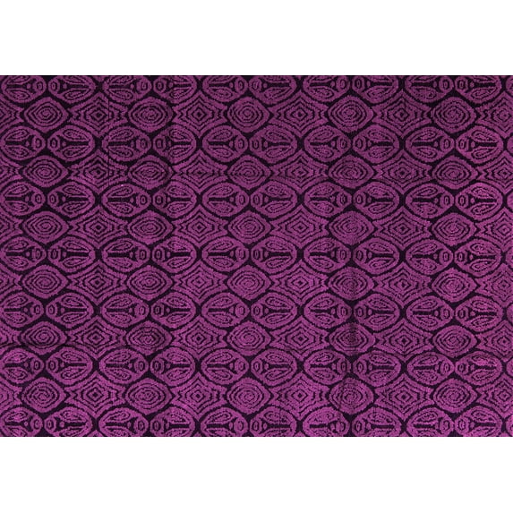 Ahgly Company Indoor Rectangle Abstract Pink Modern Area Rugs, 7' x 10'