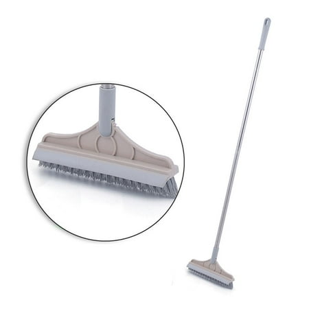 

With Long Handle Bathroom Floor Scrub Brush 120 Degrees Rotation Wall Detachable