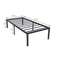 thumbnail image 4 of NNV 18" 3500 lbs Heavy Duty Twin XL Bed Frame, Duty Steel Slat Metal Bed Frame, Black, 4 of 6