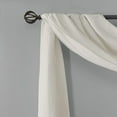 thumbnail image 3 of Madison Park Harper Solid Crushed Scarf Sheer in White, 42"x216", 3 of 5