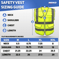 thumbnail image 6 of Neiko 53993A Medium Ultra Reflective Safety Vest with Reflective Stripes & Zipper, Visibility Strips on Neon Yellow for Emergency, Safety Vest for Men and Women, Adult Safety Vest, 6 of 7