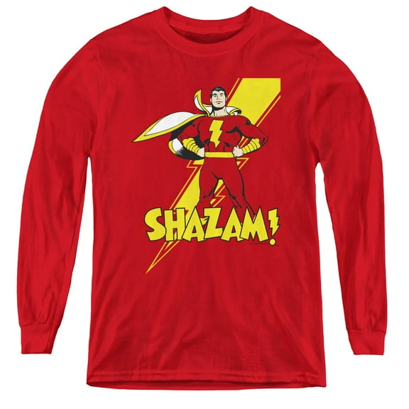 Dc - Shazam! - Youth Long Sleeve Shirt - X-Large