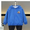 thumbnail image 3 of Eltusu Bbaby Boys Jackets, Hooded Waterproof Windproof Full Zip Outerwear with Pockets Blue Size 1-2 T, 3 of 5