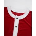 thumbnail image 4 of Eandarui Men's 2 Piece Santa Claus Short Sleeve T Shirt and Boxer Shorts Christmas Costume Outfit Set Red L, 4 of 6