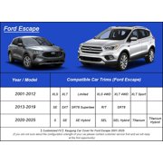 Car Cover Waterproof Custom Fit Ford Escape(2000-2025), Full Exterior Cover for Automobiles Lightweight Resistant Outdoor Sun UV Rain Dust Snow Wind Protection.