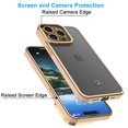 thumbnail image 3 of iPhone 15 Pro Case for Women Girl Cute Luxury Plating Soft Back Cover Raised Full Camera Protection Bumper Silicone Shockproof Phone Case for iPhone 15 Pro Max, Pink, 3 of 9