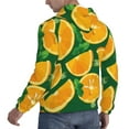 thumbnail image 4 of Bingfone Orange Men'S Drawstring Hoodie Long Sleeve Pocket Sweatshirts-Large, 4 of 9