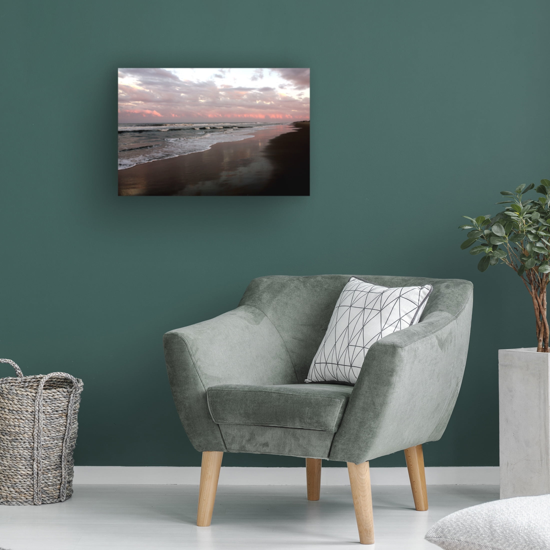 Canvas Wall Art - DANE 'Beaches 34' Wall Art for Living Room, Bedroom, or Office Décor by Trademark Fine Art - 47 x 30 Inches
