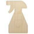 thumbnail image 1 of Spray Bottle with Heart Wood Shape Unfinished Piece Cutout Craft DIY Projects - 6.25 Inch Size - 1/8 Inch Thick, 1 of 7
