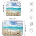 thumbnail image 3 of Coolnut Summer Beach Dish Drying Mat for Kitchen, 16 x 18 Inch Microfiber Absorbent Dish Drying Pad, Machine Washable Kitchen Counter Protect Mats, 3 of 7