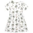 thumbnail image 4 of joogoo Palm Trees-a1 Girls' Short Sleeve Dress Kids Dresses 2T, 4 of 8