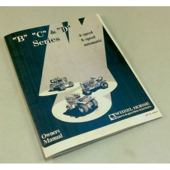 Wheel Horse C-101 C-121 C-141 Garden Tractor Lawn Mower Operators Owners Manual