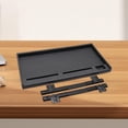 thumbnail image 6 of figatia under Desk PC Keyboard Drawer Tray Desktop Extender Replacement Saving Space Push and Pull Smooth 51.5x27cm Keyboard Organizer Black 27mm W Rail, 6 of 8