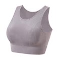 thumbnail image 4 of Deportivo De A Prueba De Golpes Mujeres Workout Tops ropa para deportiva Ropa Interior Soft Padded Tops De Copa Complet M púrpura DYNWAVEMX Sujetador deportivo para mujer, 4 of 8