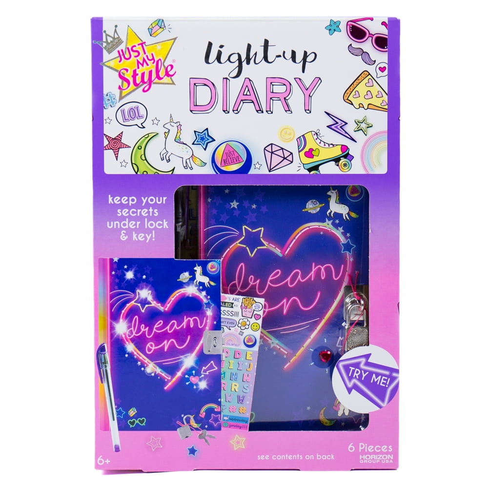 Just My Style LightUp Diary, Gift for Kids, Ages 6+