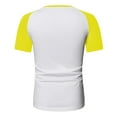 thumbnail image 5 of ZMHEGW Mens Spring Summer Casual Sports Color Block Raglan Sleeves Round Neck T Shirt, 5 of 5