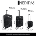 thumbnail image 2 of Juego 3 Maletas De Viaje Jony Tela Grande 28" Mediana 24" Chica 10" Ruedas 360 Y Candado Numerico, 2 of 5