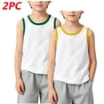thumbnail image 2 of fatyb 2 Pack Kids Tank Tops Boys Girls Cotton Sleeveless Shirts Crewneck Casual Comfortable Summer Tops, 2 of 5
