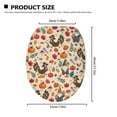 thumbnail image 5 of ZIATUBLE Thanksgiving Pumpkins Toilet Seat Covers Lids for Restrooms Fall Turkey Toilet Lids Covers Dust Proof Decorations Soft Toilet Lid Cover Seat Universal Fit, 5 of 6