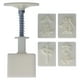 thumbnail image 1 of Molde de patrón de Mahjong Molde prensado a mano Molde decorativo DIY con 4 sellos de impresión Herramienta para hornear para la cocina del hogar 50 g, 1 of 10