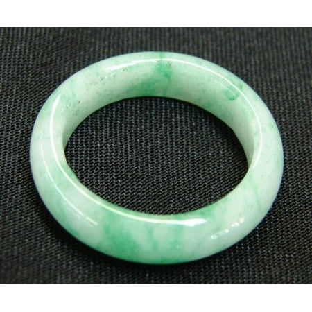 Chinese Character Ring - Chinese Light Green Jade Ring - size 7.5