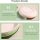 thumbnail image 4 of 22.5cm Plastic Plates 8 Colors Reusable Sturdy Tableware Set Noodle Bowl Appetizer Cereal Dessert Bowl BPA Free, 4 of 5