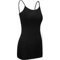 thumbnail image 2 of BlinkLLX 3 Pieces Women Basic Long Tanks Adjustable Spaghetti Strap Camisole Top, 2 of 12