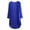 Royal Blue, variant on Womens Long Open Front Cardigan 3/4 Sleeve Solid Chiffon Coat Jacket Lightweight Outwear White XXL